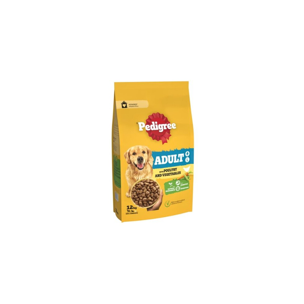 Pedigree Dog Complete Dry With Poultry And Vegetables 12Kg