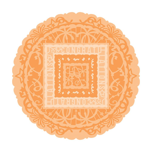 Sentimental Layering Die Set - Congratulations - 4892E 2