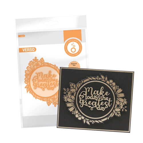 Foliage Frames & Inspiring Sentiments - Circle Die Set - 5100E 1