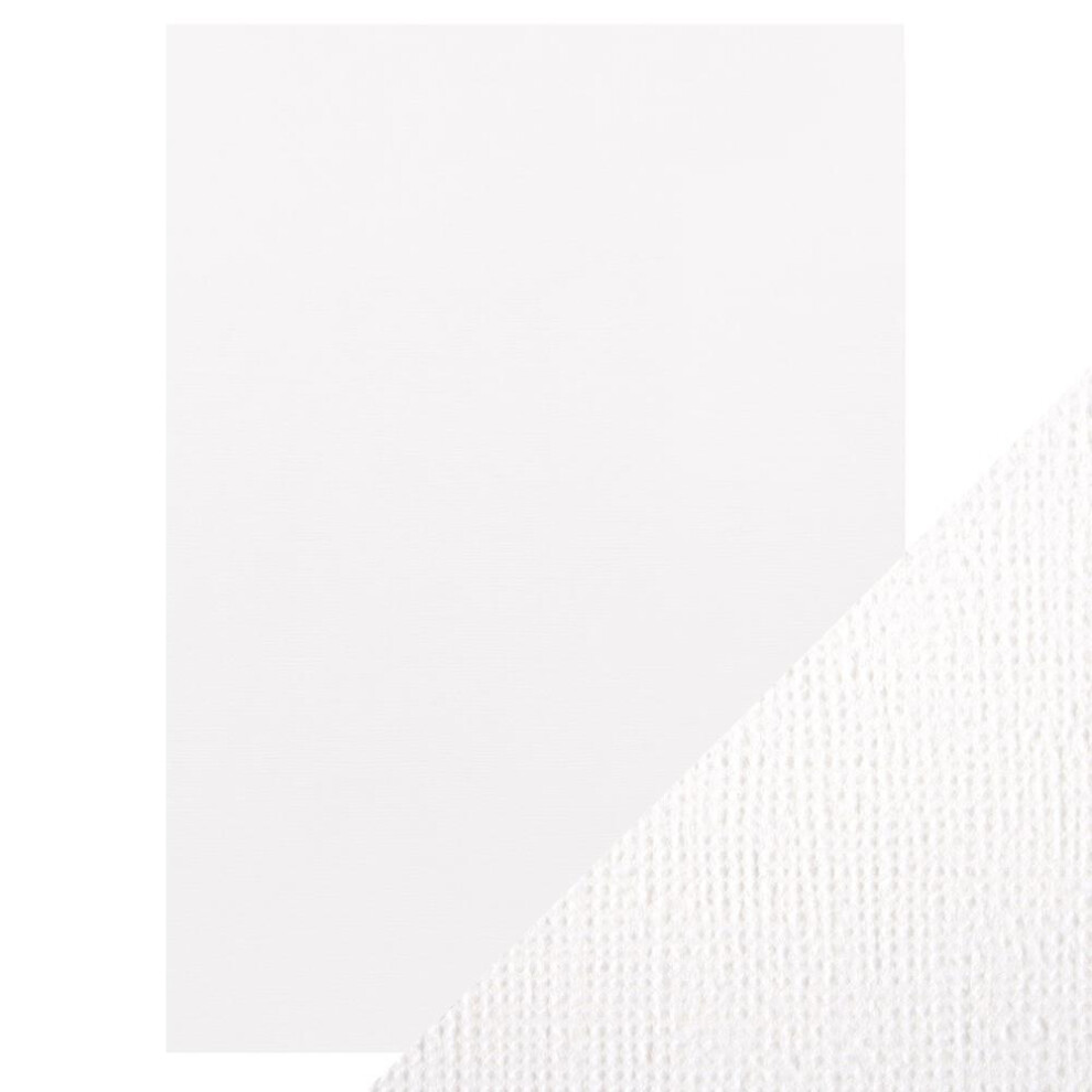 Craft Perfect - Classic Card  - Bright White - Weave Textured - A4(10/PK) - 9016e