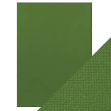 Craft Perfect - Classic Card - Fern Green - Weave Textured - A4- 10 Pack - 9037E