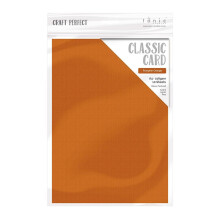 Craft Perfect - Classic Card - Pumpkin Orange - A4 - 216gsm - 10 Sheets - 9072E