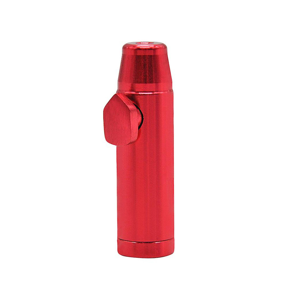 Red (Red) 5 Pack Metal Snuff Bottle Aluminium Snuff Bottle Metal Bullet Snuff Metal Pipe