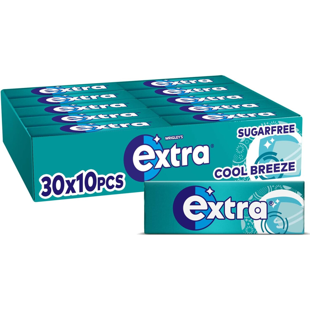 (Pack of 30) Wrigley's Extra Cool Breeze Flavour 30 x 10 Packs