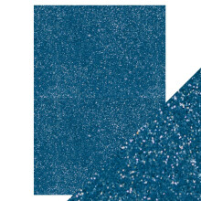Craft Perfect - Glitter Card - Cobalt Blue - A4 (5/Pk) - 9953e