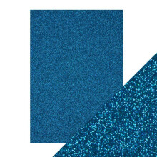 Craft Perfect - Glitter Card - Midnight Topaz - A4 (5/PK) - 9947e