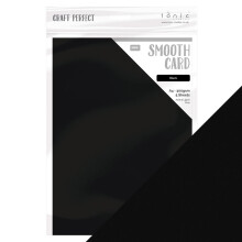 Craft Perfect - Smooth Card - Black - 300gsm - A4 (5/PK) - 9569E