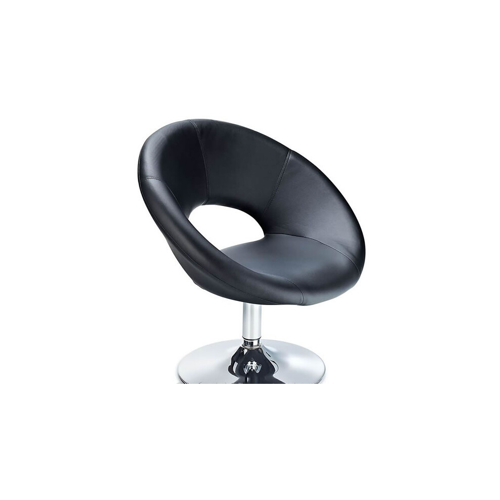 Choco Black Chair Faux Leather