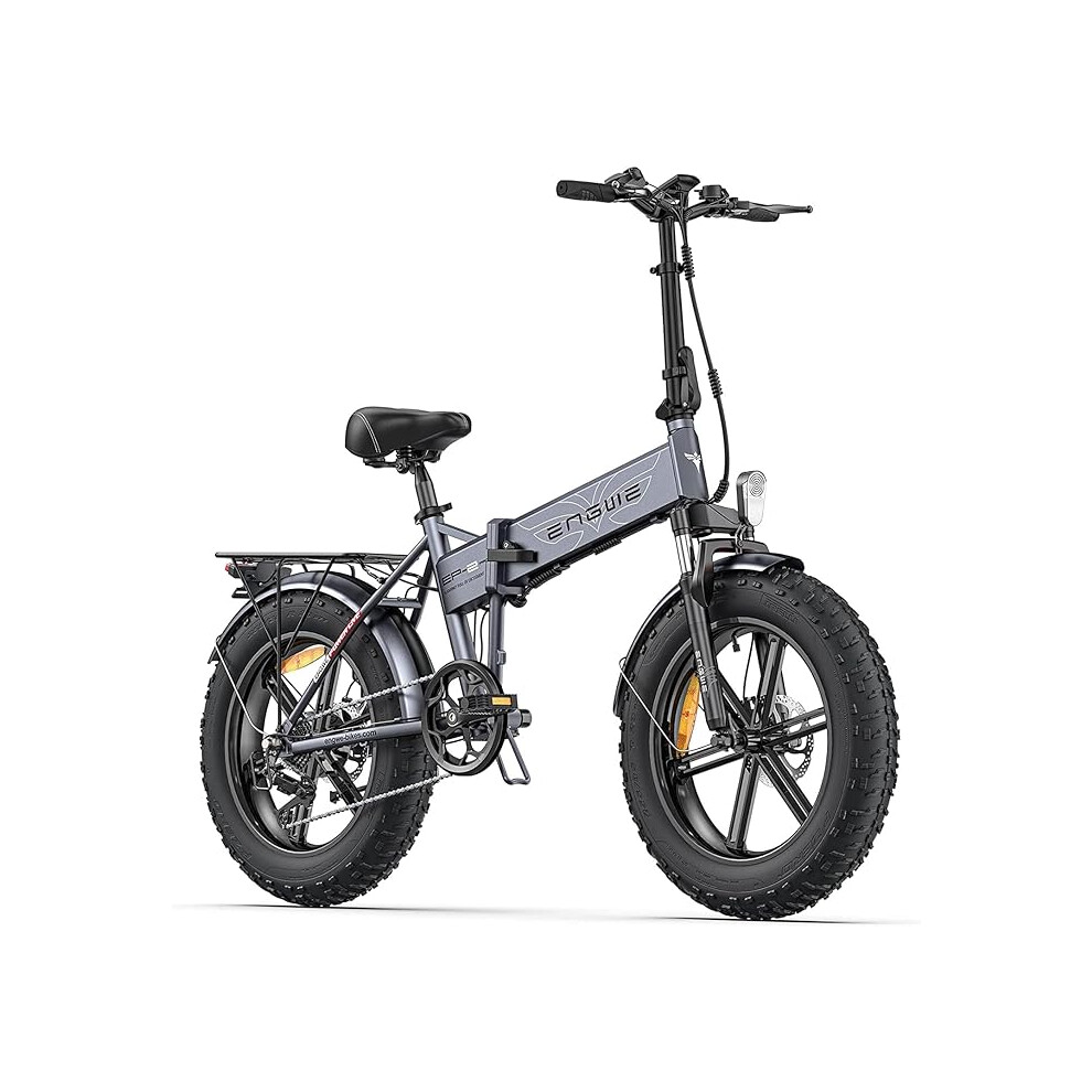 Engwe EP-2 pro grey Electric Bike 7-Speed 20"Ã4.0" Fat Tire