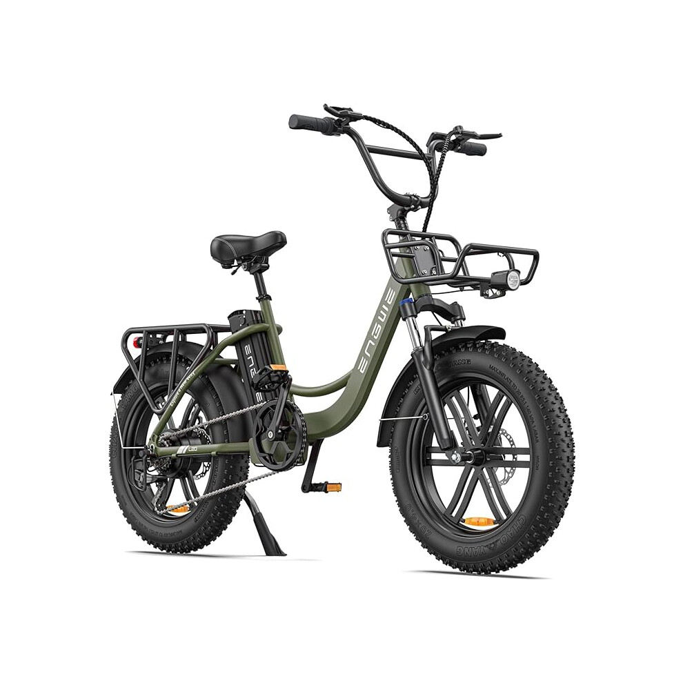 ENGWE L20 E-Bike Adults 20" Fat Tire E-Bike with 48V 13AH 7-Speed