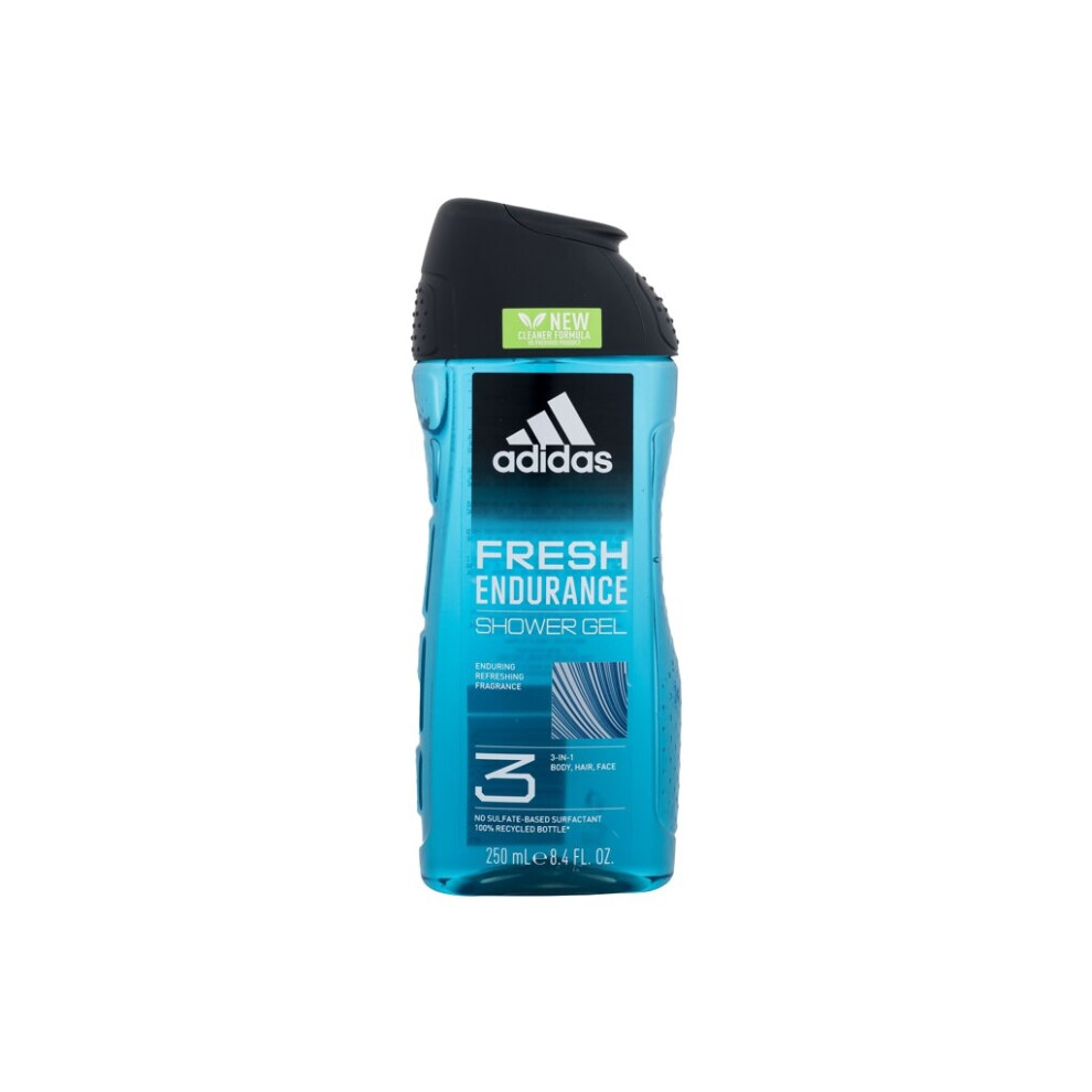 Adidas - Fresh Endurance Shower Gel 3-In-1 New Cleaner Formula - For Men, 250 ml