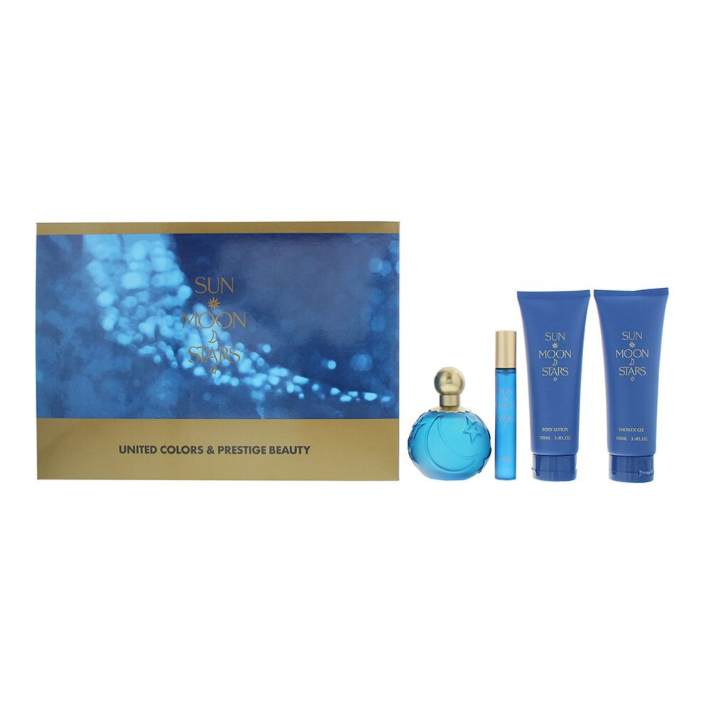 Sun Moon Stars By United Colors Prestige Beauty 4 Piece Gift Set For Women