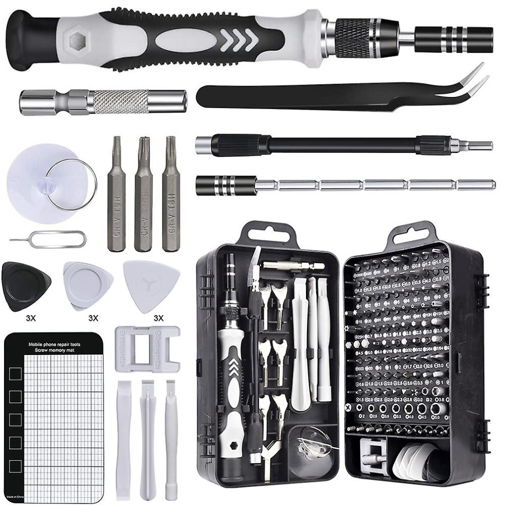 (Black Grey) 135 In 1 Precision Mechanic Screwdriver Tool Set And Opening Tool For Iphone, Pc, Laptop, Ipad, Tablet, Computer, Macbook, Glasses, Xbox,-image-OPC-PDXFPV8-NEW