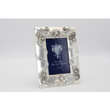 Juliana Silver Plated Photo Frame with Doves, Bells & Roses