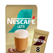 Nescafe Latte Instant Coffee 8x15.5g Sachets(124g) ( pack of 6 )