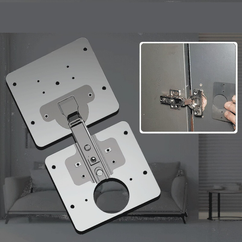 (Whole set) Hinge Repair Plate For Cabinet Furniture Drawer Window Stainless Steel Plate Repair Accessory
