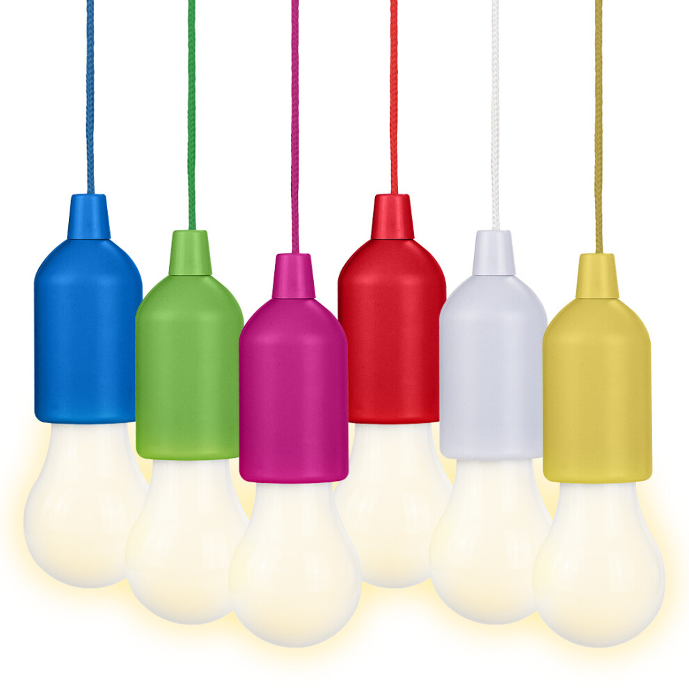Valiant Hanging String Lights Portable LED Battery Powered (6-Pack)