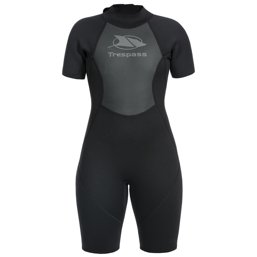 (6, Black) Trespass Womens Wetsuit 3mm Short Length Scubadive