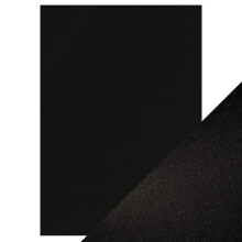 Craft Perfect - Pearlescent Card - Onyx Black A4 (5/PK) - 250gsm - 9498E