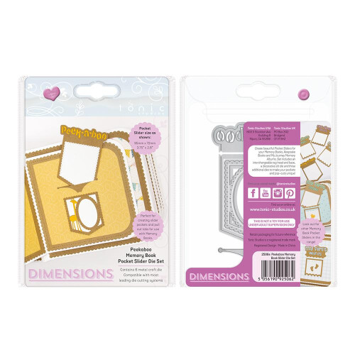 Tonic Studios - Dimensions - Peekaboo Memory Book Pocket Slider Die Set - 2506E 2