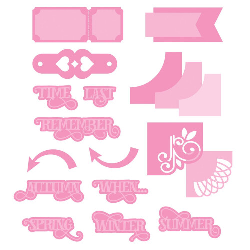 Tonic Studios - Dimensions - Memory Book Essentials Remember When... Die Set - 3056E 2