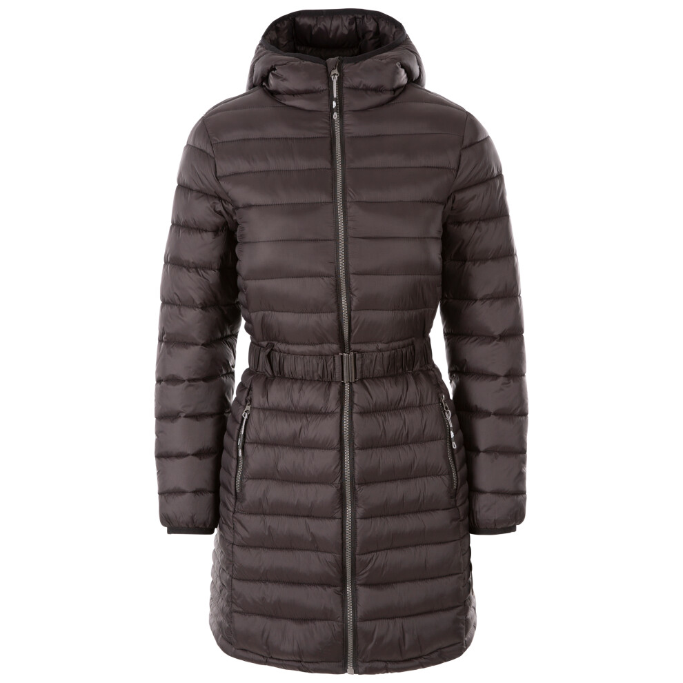 (12, Black) Trespass Womens Padded Jacket Longline Santuzza