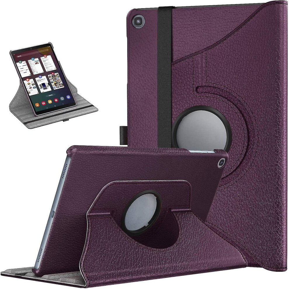 (Purple) Case Compatible Galaxy Tab A 10.1 2019(T510/T515),360 Rotation Protective Cover-J Purple 6262875471994