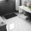 (Pack of 60) Vinyl Self Adhesive Tiles White Effect Floor 6