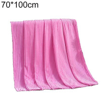(70x100cm, Pink Red) Winter Soft Striped Warm Bed Throw Blanket Bedspread Sofa Bedroom Decoration_a_hf