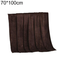 (70x100cm, Coffee) Winter Soft Striped Warm Bed Throw Blanket Bedspread Sofa Bedroom Decoration_a_hf