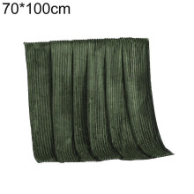 (70x100cm, Green) Winter Soft Striped Warm Bed Throw Blanket Bedspread Sofa Bedroom Decoration_a_hf