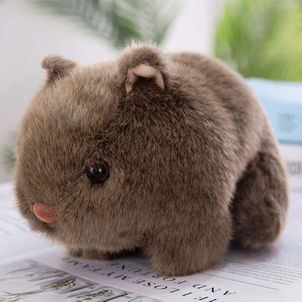 (, 18Cm) Cute Hamster Doll Soft Plush Stuffed Toys Fuzzy Animal Toy Little Hamster Plush Adorable Baby Accompany Sleep Toy 18/20/22Cm Brown