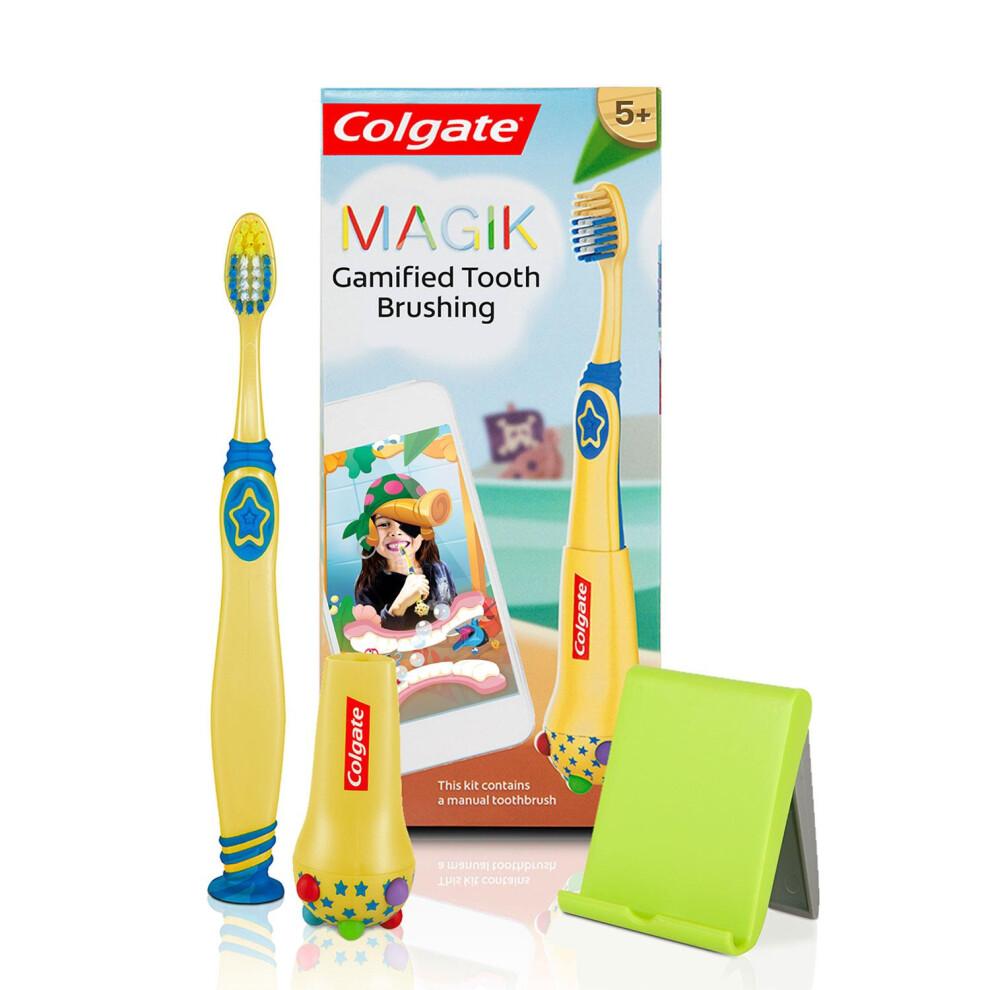 Colgate Magik Smart Toothbrush for Kids, Kids Toothbrush Timer with Fun Brushing Games-image-OPC-P5VTH5C-NEW