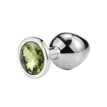 (Green) Metal Anal Toys Vibrator Women Adult Sex Butt Plug Stainles Steel Anal Plug
