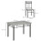 Homcom HOMCOM 5 Pieces Dining Room Sets, Kitchen Table and Chairs Set 4 with Marble Top 2