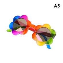 (Multicolor-Pink) Kids Flower Round Glasses Baby Colorful Sunglasses Boys Girls Eyewear