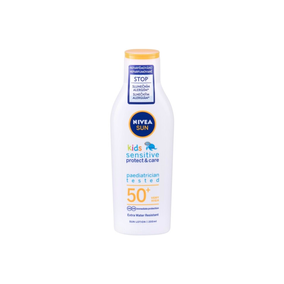 Nivea - Sun Kids Protect & Sensitive Sun Lotion Spf50+ - For Kids, 200 Ml