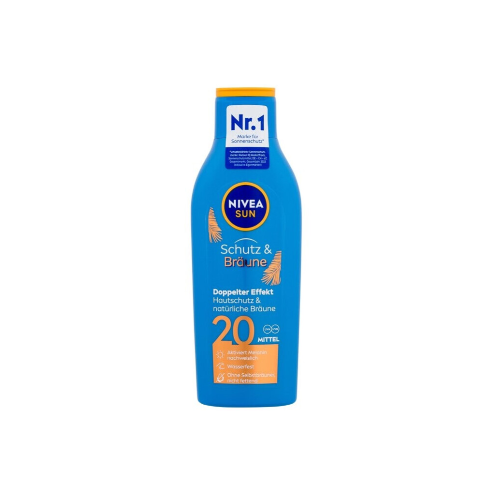 Nivea - Sun Protect & Bronze Sun Lotion SPF20 - Unisex, 200 ml