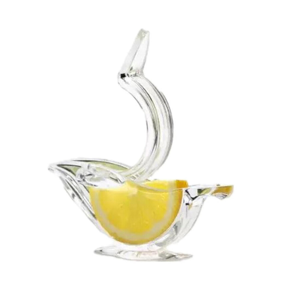 (1PC) Lemon Juicer Clip Acrylic Manual Lemon Slice Squeezer Convenient Transparent Fruit Juicer For Home