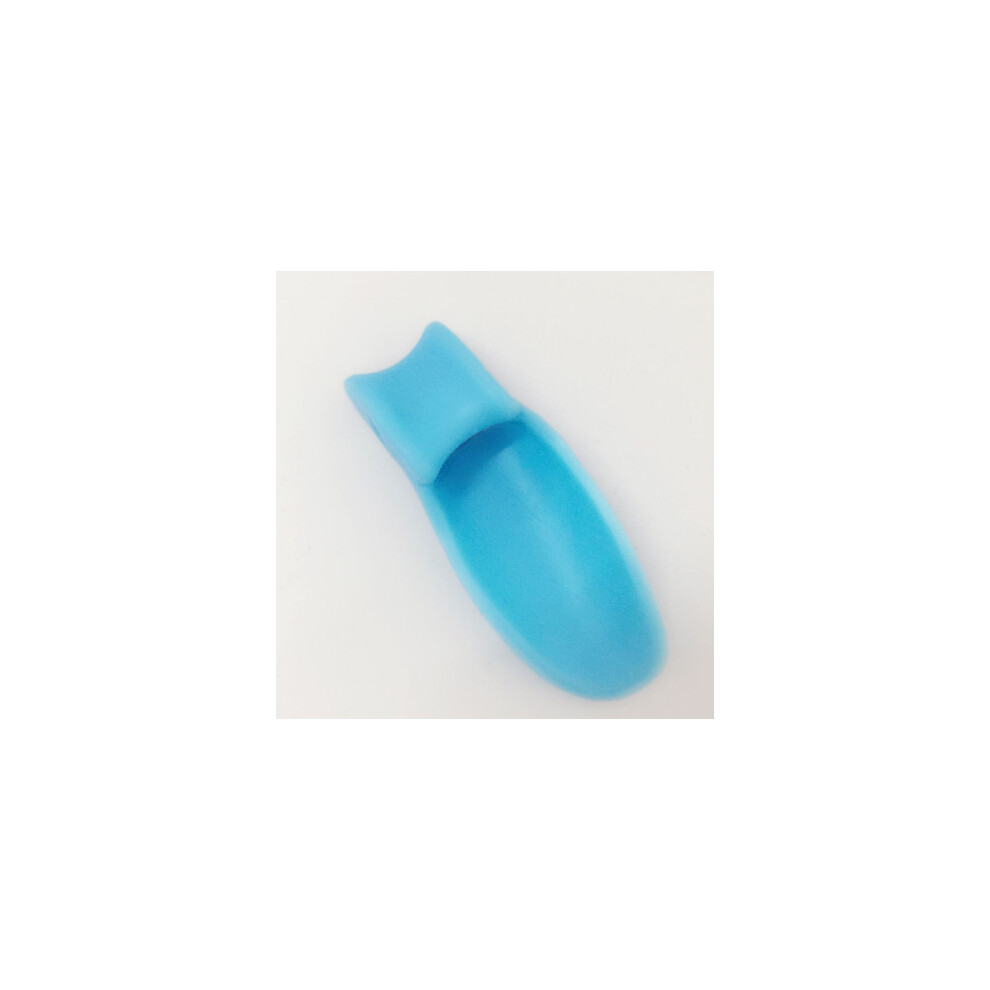 Flemye ((Blue)) Transparent Blue Toe Separation Pad Bunion Corrector Valgus Separator
