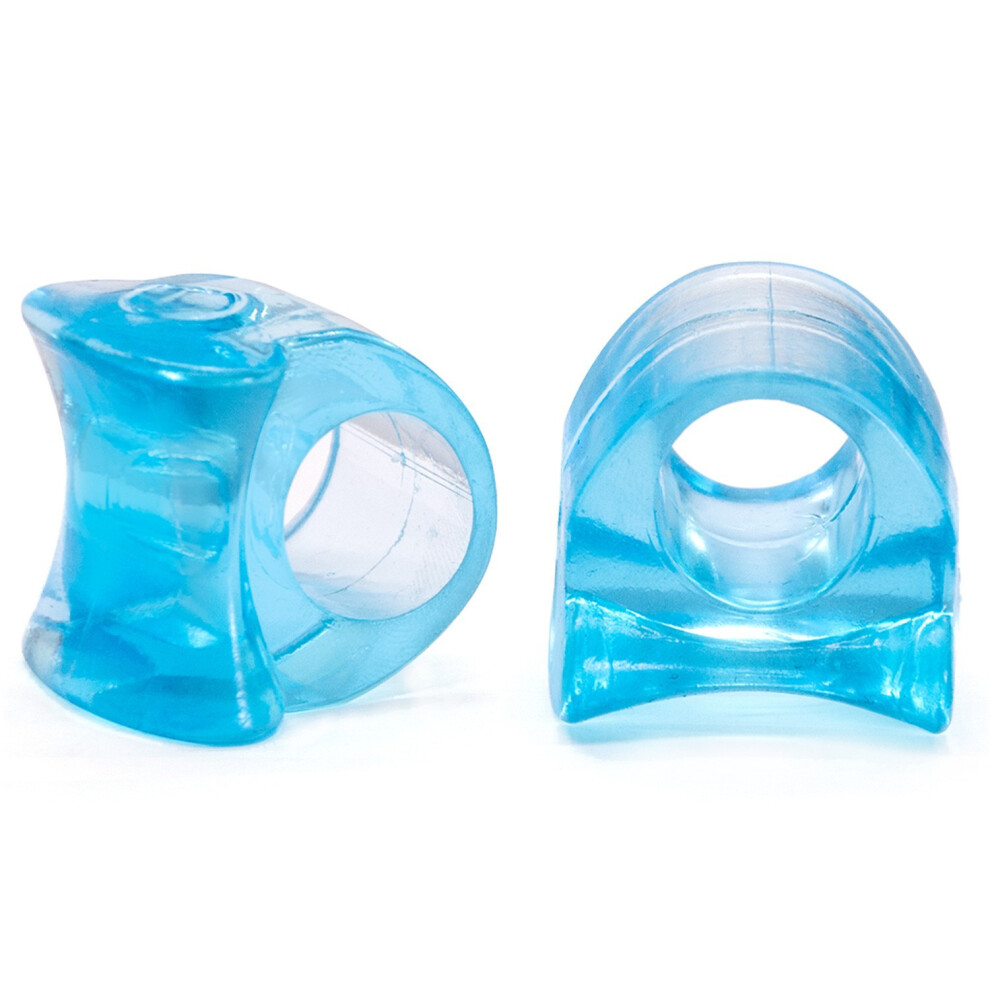 Flemye (Thumb Separator Pad) Transparent Blue Toe Separation Pad Bunion Corrector Valgus Separator