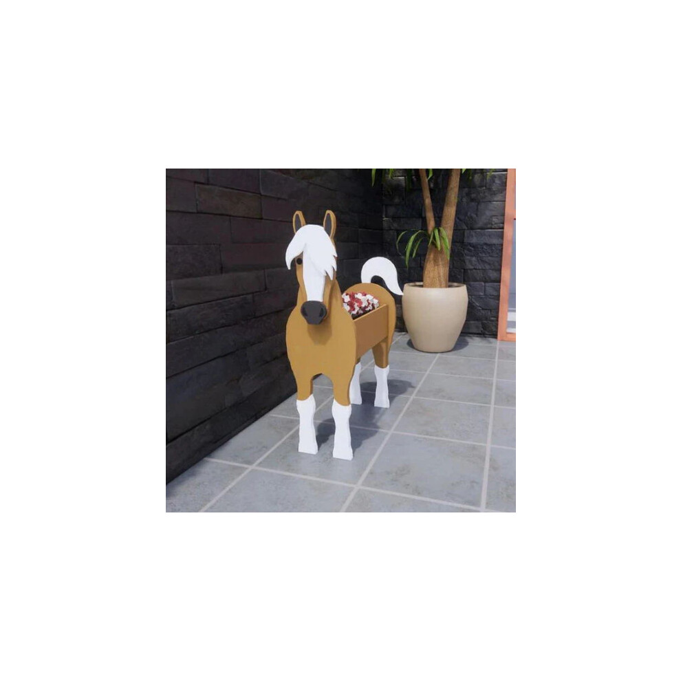 (horse) Outdoor planting garden balcony ornaments flower pot ornaments