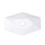 Living And Home Hexagonal White Ceramic Countertop Basin Bathroom Sink W 580 mm 3