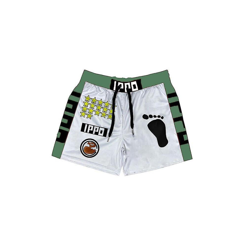 (16, 4XL) Men's Boxer Shorts Sports Shorts Hajime No Ippo 3d Print Anime Gym Shorts Male Cospaly Short Pants Fitness Weatpants Summer