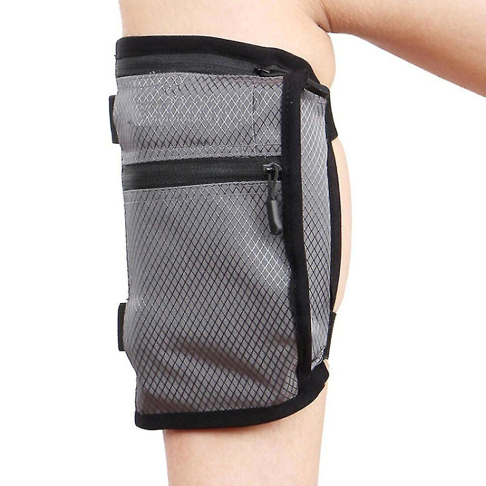 (Grey) Travel Leg Band Belt Wallet Hide Bag Phone Bag For Money Card Money Id Passport Safe-image-OPC-PDXGRDV-NEW