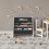URBN Living (Grey) Kids MDF & Fabric Display Bookshelf Organiser 4