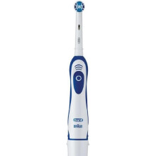 Oral-B Advance Power Electric Toothbrush 1 Toothbrush Head With Indicator Bristles Excess Plaque Remover Battery Powered With 2 Batteries Blue White