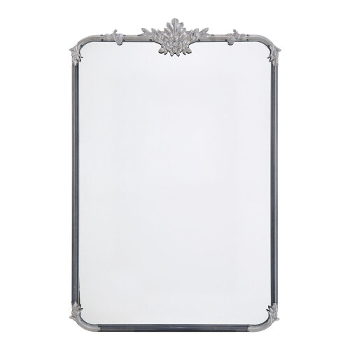 Living And Home Vintage-Inspired Rectangle Carved Wall Mirror 1
