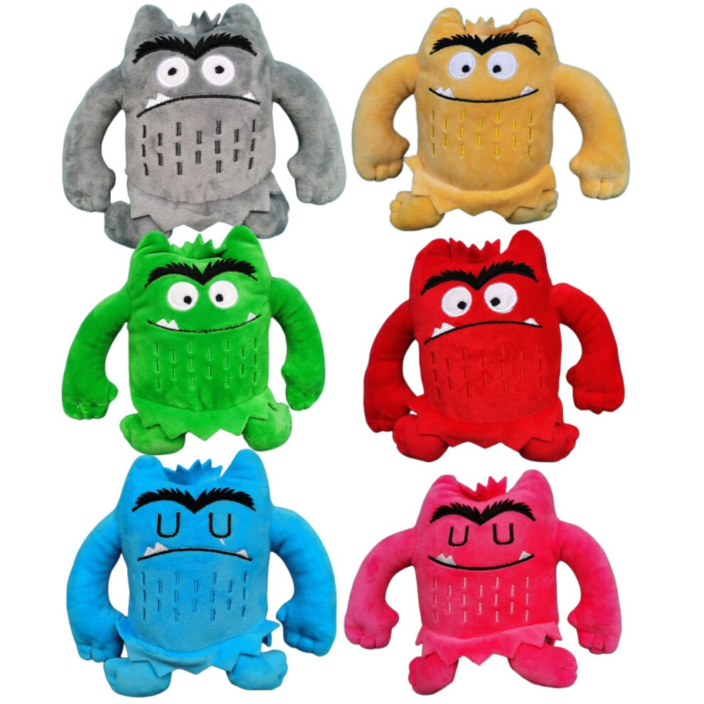 (6PCS/SET) The Color Monster Kids Plush Toy Stuffed Dolls UK