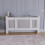 Vida Designs (Adjustable) Chelsea Radiator Heater Cover Slatted White 5